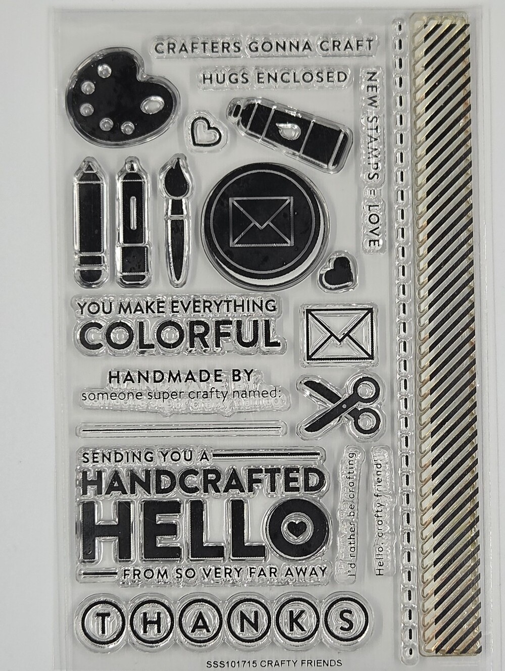 Simon Says Stamp Crafty Friend Clear 4x6 Stamp Set sss101715